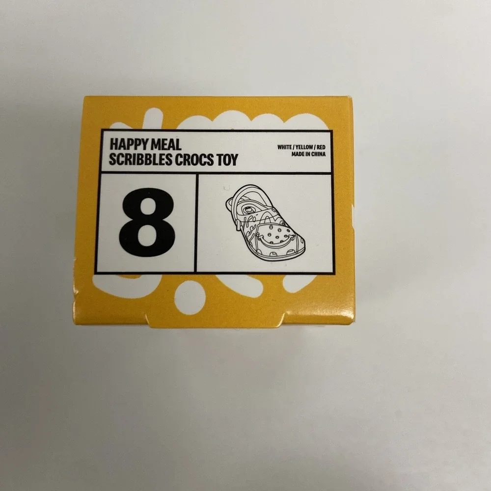 2024 McDonald's Happy Meal Toys Crocs Keychain #8 Scribbles Unopened NIB Croc